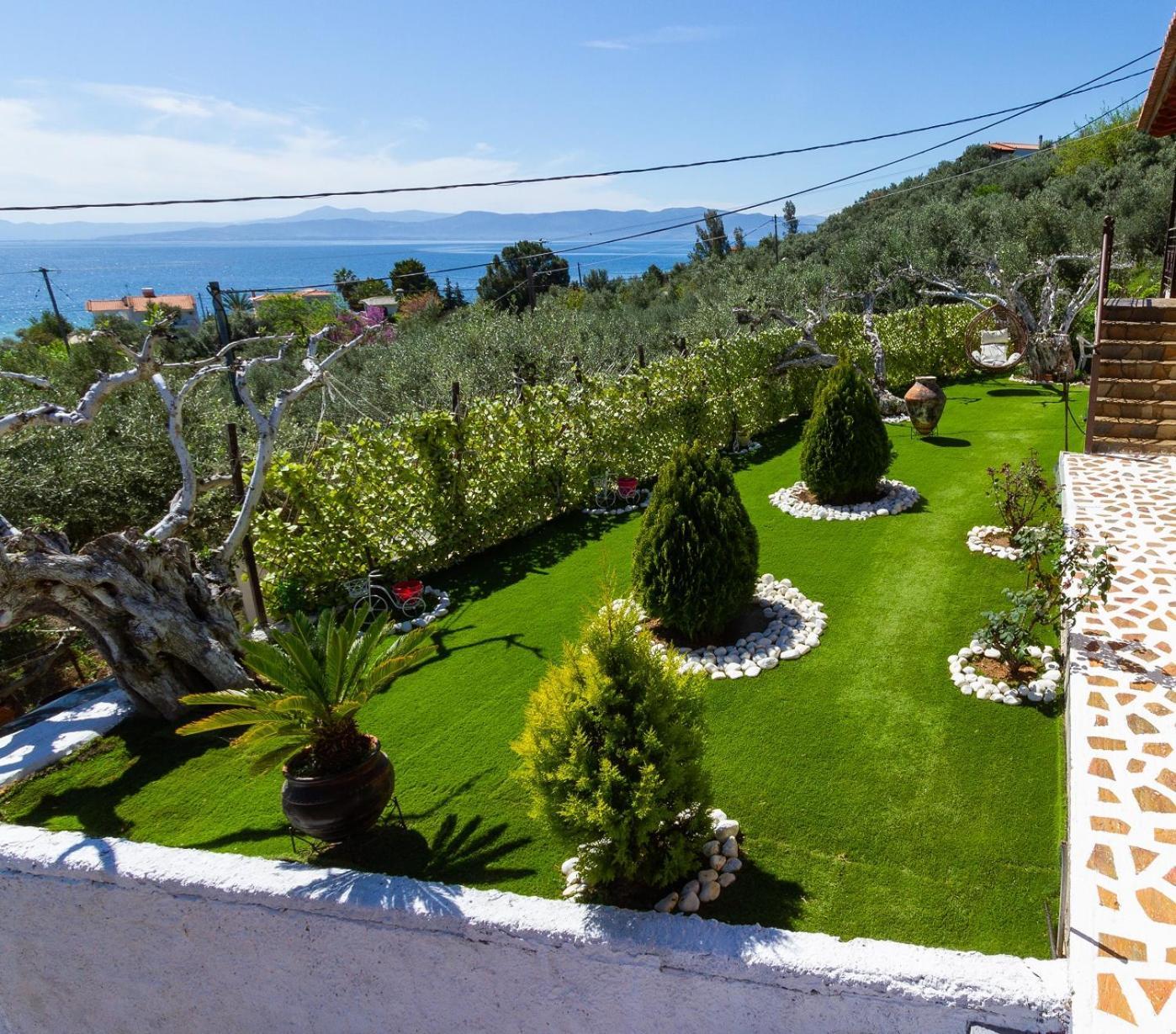 Cozy House With Amazing View! Apartment Loutra Edipsou  Ngoại thất bức ảnh